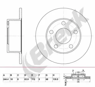 Тормозной диск BRECK купить